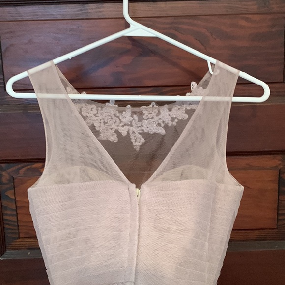 Jenny Yoo collection bridesmaid dress. Mink grey, tulle. - Picture 4 of 8